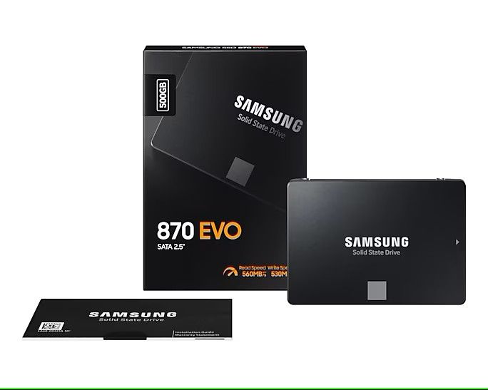 SSD 500GB Samsung 870 EVO, SATA III 6Gbps, 2.5 inch, 560MB/s