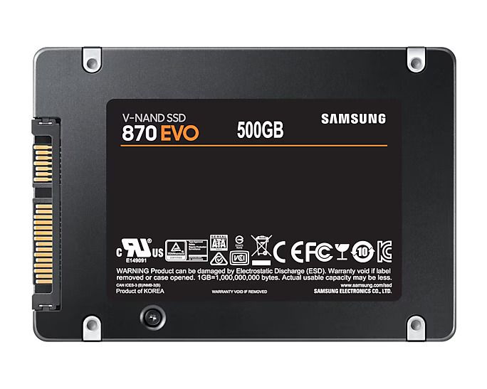 SSD 500GB Samsung 870 EVO, SATA III 6Gbps, 2.5 inch, 560MB/s