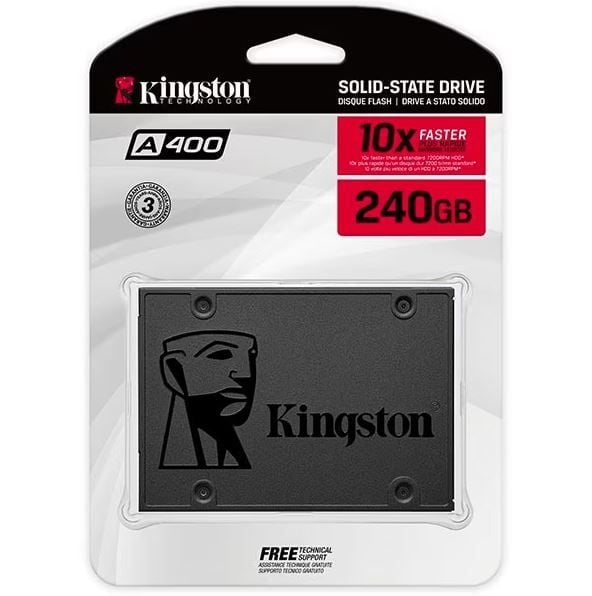 SSD KINGSTON A400, 240GB, SATA3, 2.5 inch, citire 500 Mbps