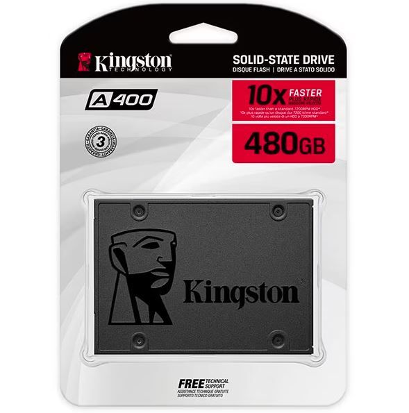 SSD KINGSTON A400, 480GB, SATA3, 2.5