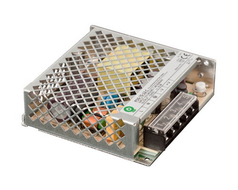 Sursa de alimentare in comutatie, 6 A, 12 V, eficienta 85%, POS Power, POS-75-12-C2