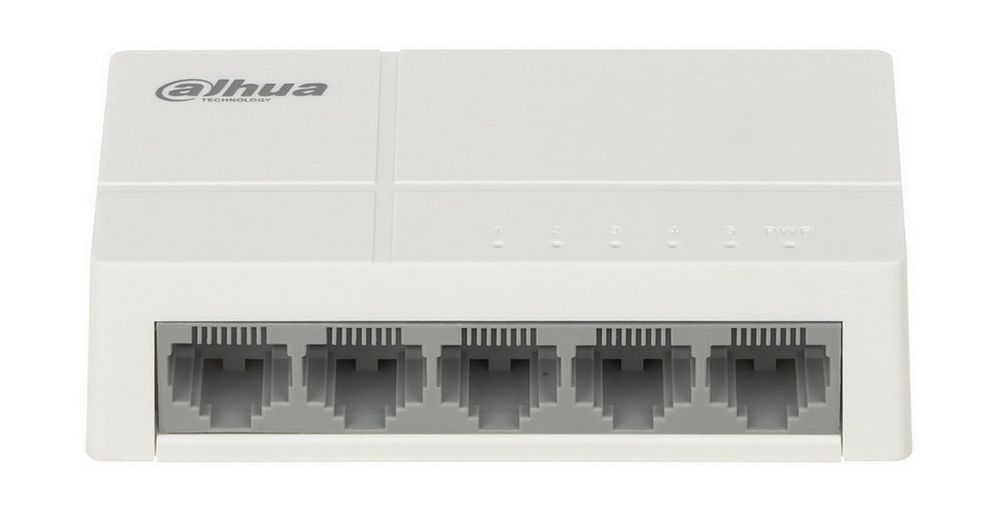 Switch 5 Porturi Dahua, 10/100Mbps, Plug and play, fara management, PFS3005-5ET-L-V2