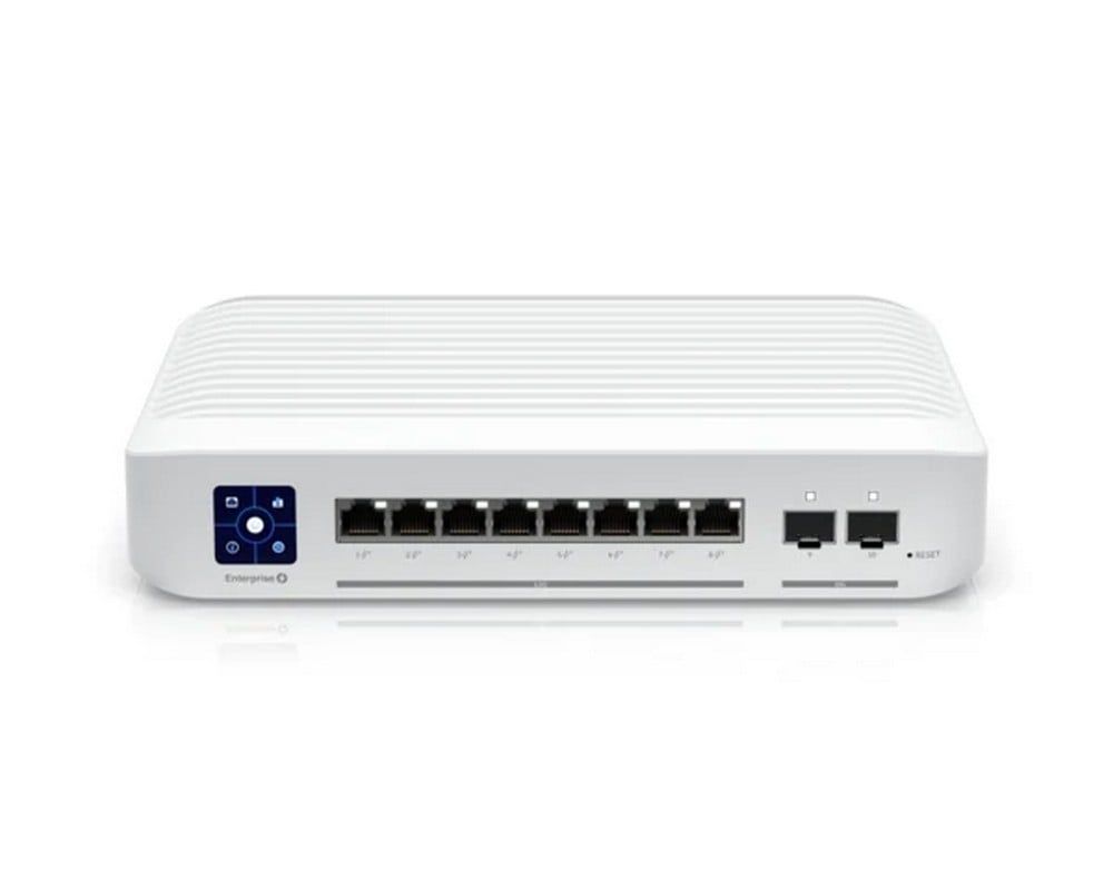 Switch 10 porturi, Ubiquiti USW-ENTERPRISE-8-POE, 8x PoE, 120W, 2x Gb SFP, cu management