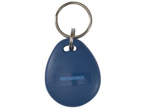 Tag de proximitate RFID 125kHz, de tip breloc, cod secvential, ABS, albastru, IDT-2000EM