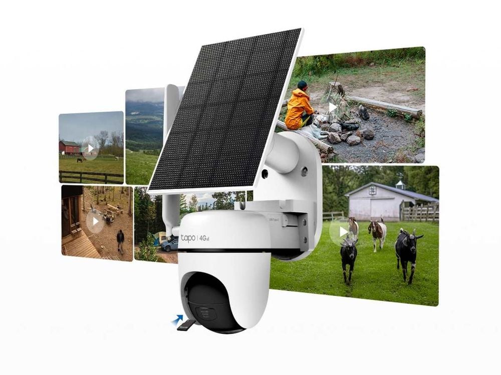 Camera supraveghere 4G LTE si panou solar Tapo C615G KIT, 2K 3MP
