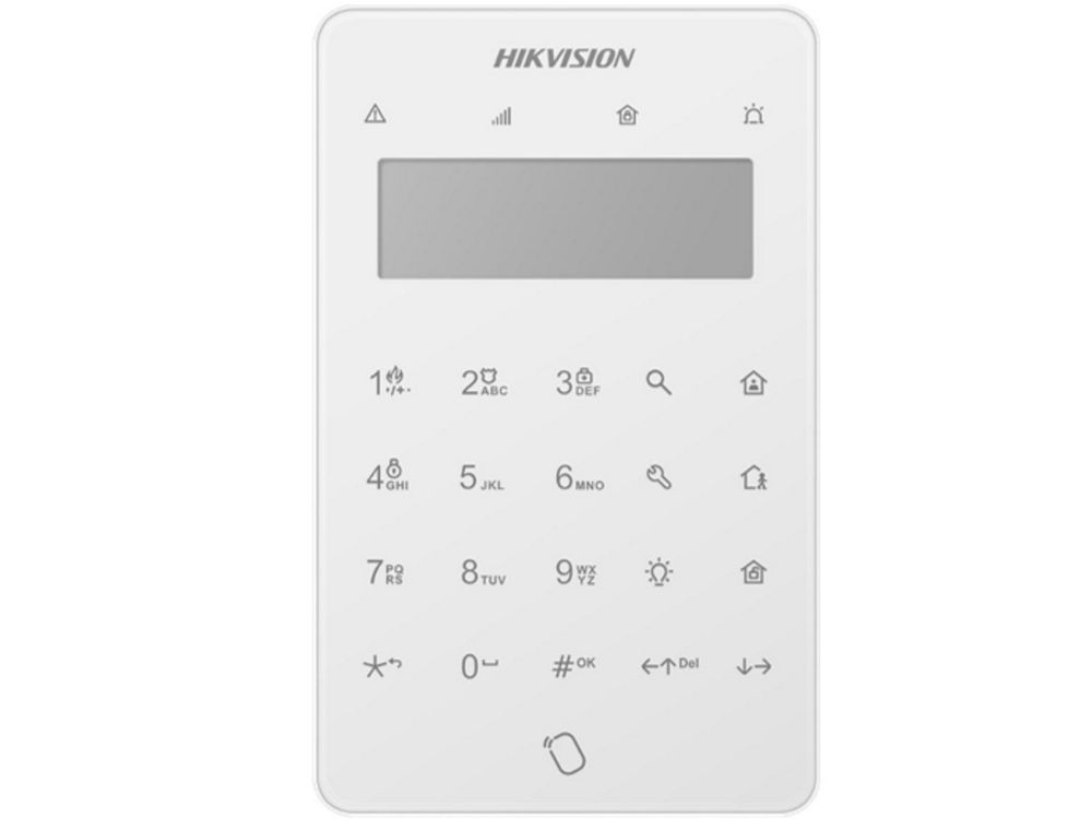 Tastatura LCD wireless Tri-X Hikvision AX HYBRID PRO G2, 868Mhz, 900m, PIN, card, iesire releu