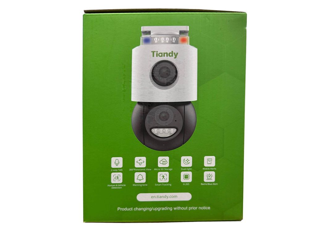 tiare。 Camera supraveghere wireless de exterior cu alarma, 2 lentile de 3