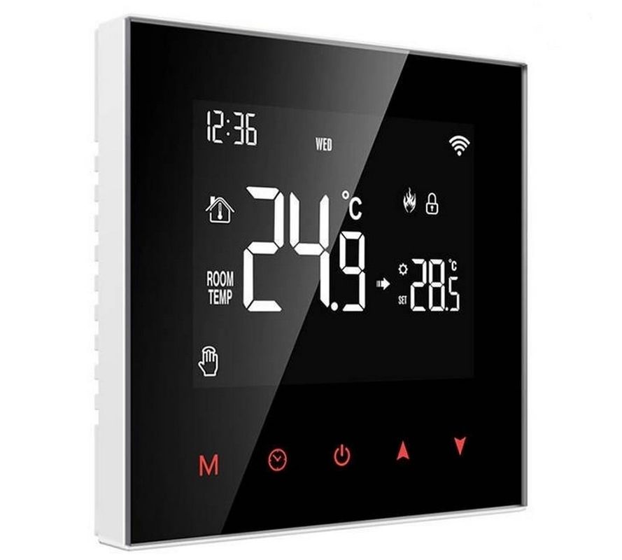Termostat smart, Wireless Zigbee, TUYA, Display LCD, touch, control vocal, Avatto, ZWT100-WH-3A