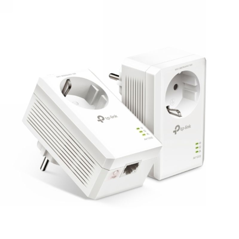 Kit transmisie internet prin reteaua electrica AV1000, 2 adaptoare, port Gigabit, criptare AES, Tp-Link Omada TL-PA7017P KIT