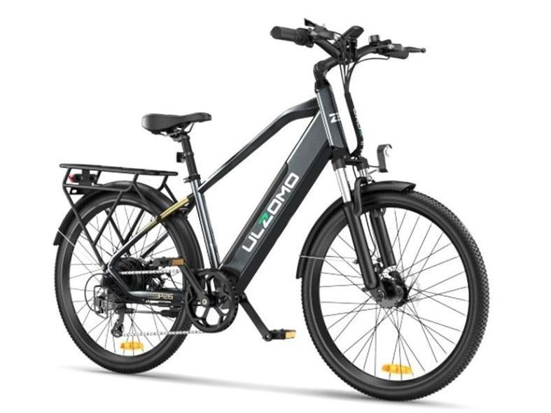 Bicicleta electrica Ulzomo ULZM26-GRAY, autonomie 100km, 250W, 36V Bicicleta electrica Ulzomo ULZM26-GRAY, autonomie 100km, 250W, 36V
