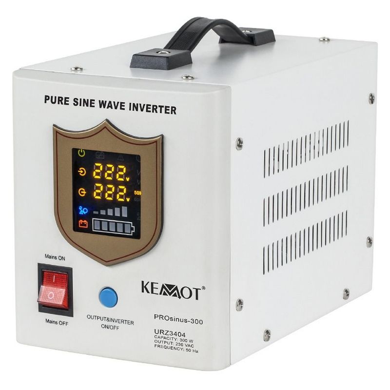 UPS de 300W cu unda sinusoidala pura, compatibil cu baterii de 12V