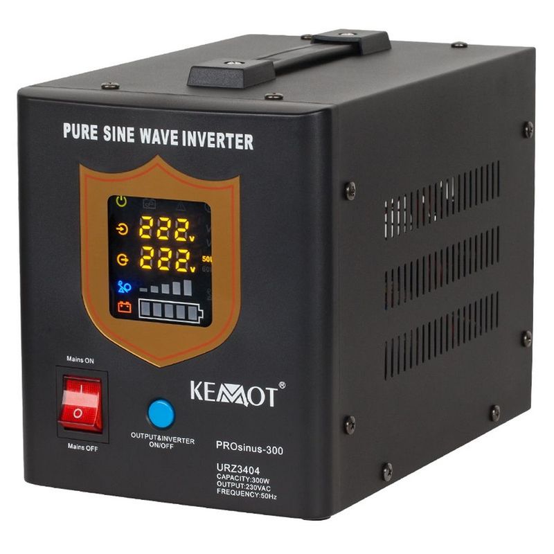 Y.N1234 UPS Kemot PROsinus - 300, Pentru baterii de 12V, incarcare 10A