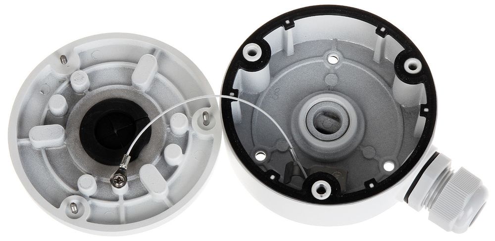 Doza de conexiuni din aluminiu, Alb, Cu presetupa, Potrivita