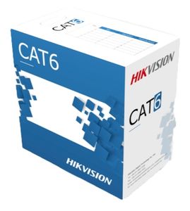 Cablu de date UTP Cat6 ( Cupru 0.53 ) cutie 305 Hikvision, DS-1LN6-UE-W