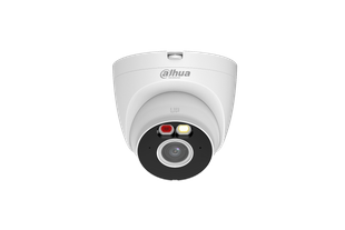 Camera supraveghere exterior Dahua 5MP, Wi-Fi 6, turreta, 2.8mm, IR+lumina calda 30m, audio bidirectional, detectie AI om/vehicul, IP67, T5A-PV