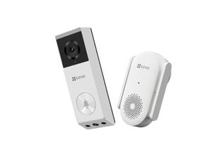 Sonerie video smart cu camera duala exterior EZVIZ EP3x, 2K+1080p, Wi-Fi, baterie 5200mAh, detectie persoane+pachet, Color Night Vision, CS-EP3x (3MP+2MP)