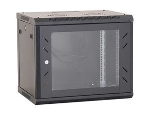 Rack perete 9U 19'' 600x450, negru, ASYTECH Networking ASY-9U-6045W