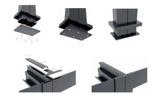 Kit prelungire pergola terasa Virtuoso Pergola X 23-837/3m, 3000 mm, extindere modulara, aluminiu, montaj rapid
