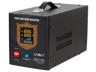UPS cu Sinus Pur de 700W, pentru centrale termice, Kemot ProSinus, pentru baterii de 12V, incarcare 10A, URZ3406B