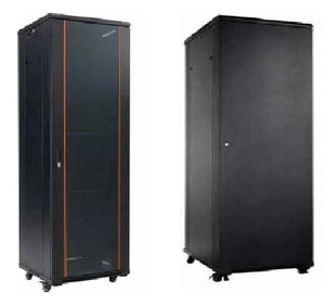 Rack 32U, 19 inch, 600x 800 mm, structura otel, usa fata sticla securizata, incarcare 800 kg, Safer SAF-NC-6832