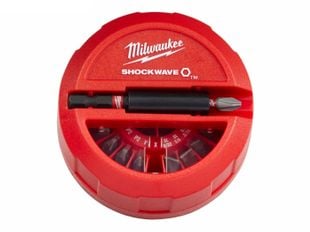 Set biti de impact Milwaukee SHOCKWAVE Impact Duty PUCK 15 piese, SHOCKZONE, suport magnetic, SKU 4932430904