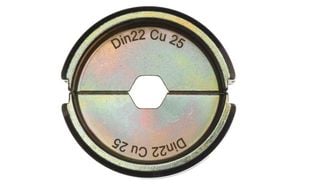 Bac sertizare cabluri cupru Milwaukee DIN22 CU 25mm, Hex, 1 bucata, pentru DIN 46235 si DIN 46267, 4932451745
