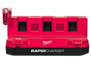 Incarcator rapid Milwaukee M18 MPC6, 6 porturi, 6A si 2.6A, sistem depozitare Packout, 4932498551
