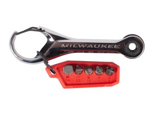 Micro antrenor cu clichet Milwaukee, 7 in 1, mini biti PH1, PH2, SL5.5, T15 cu suport, 4932498792