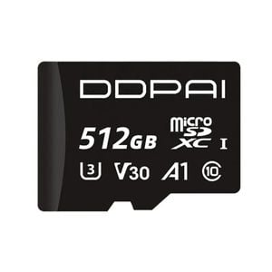 Card Micro SD DDPAI-512GB, Clasa 10, stocare de mare viteza, 512GB