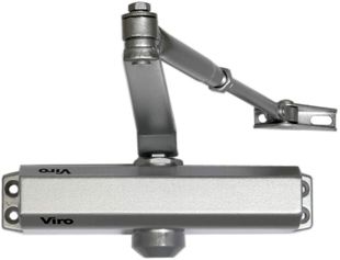Amortizor cu brat VIRO, cu pinion si cremaliera pentru usi de 85kg si 110cm 128.13.1.212