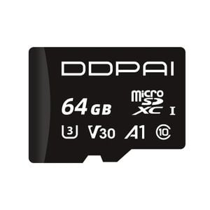 Card Micro SD DDPAI-64GB, Clasa 10, stocare de mare viteza, 64GB