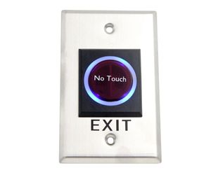 Buton de iesire cu infrarosu fara atingere, Indicator stare LED, Otel inoxidabil, NO/NC/COM, SECUKEY Cbutton 6