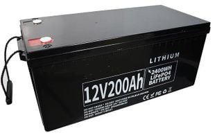 Acumulator de inalta capacitate, LifePO4 12V - 200Ah (2400Wh), pentru panouri solare, LFP 12V/200Ah