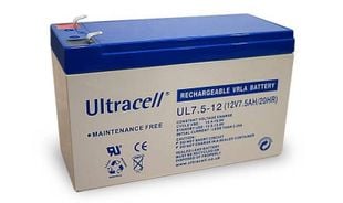 Acumulator de plumb Ultracell UL7.5-12 F1, 12V, 7.5Ah F1