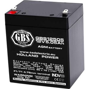 Acumulator AGM VRLA, 12V, 5.05Ah, terminal F1-T1, GBS002631