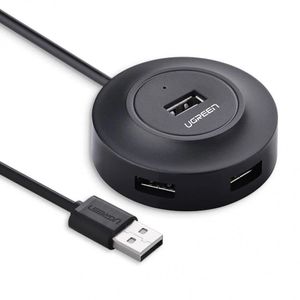 HUB USB 2.0 UGREEN CR106, 4 porturi USB, 1m, Plug and Play, compatibil Windows/Mac/Linux, CR106