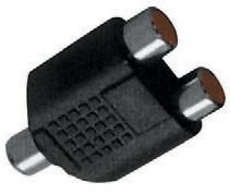 Adaptor RCA mama la 2 X RCA mama MONO, ZLA0306
