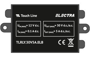 Adaptor Electra pentru conectarea unui Gong / Lumina la posturi Touch Line, pentru persoane hipoacuzice, TLRLY.30V5A.ELB