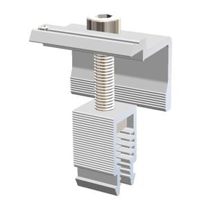 Clema de capat cu clips, pentru prinderea panourilor solare, surub inclus, Aerocompact CLE10