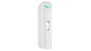 Detector miscare tip perdea exterior si interior, Ajax Curtain Outdoor Mini WH, wireless, PIR, distanta 5m, 2x CR123A incluse, IP55, alb