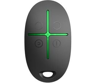 Telecomanda pentru sistem de alarma, 4 butoane, raza actiune max. 1000m, alimentare baterie CR2032, negru, AJAX SPACECONTROL BL