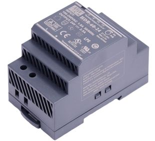 Alimentator 24V 60W pentru distributitoare audio video Hikvision DS-KAD706 & DS-KAD706-S, DIN Rail, DS-KAW60-2N