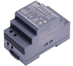 Alimentator 24V 60W pentru distributitoare audio video Hikvision DS-KAD706  DS-KAD706-S, DIN Rail, DS-KAW60-2N