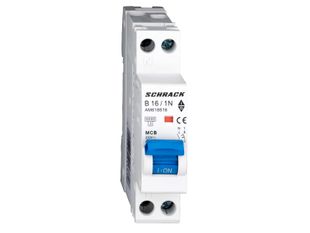 Siguranta automata Schrack AMPARO AM618516, B16A, 230/ 240V, 6kA, 1+N, 1MW IEC/EN 60898-1, IP20, montare pe sina DIN