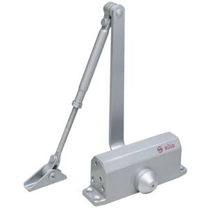 Amortizor hidraulic cu brat pentru usi de 25-45kg, cu blocare, SA-5012AD-sv