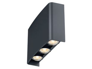 Aplica LED exterior Braytron VECTOR-B-WL BR-BG38-03382, 6W, 3in1, gri, IP65, 480lm, 60 grade, montare pe perete