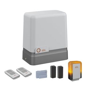 Automatizare de poarta culisanta Able Kit SL Small 600 24, pana la 600kg, 24V, 2 telecomenzi, receptor 433 MHz, fotocelule, lampa LED