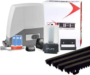 Automatizare poarta culisanta Life cu 4 metri cremaliera, Kitacer4