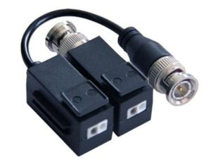 Balun video supraveghere analogica Hikvision DS-1H18-A, UTP CAT5e/6, BNC, 350 m, HD-TVI/CVI/AHD/CVBS, protectie supratensiune