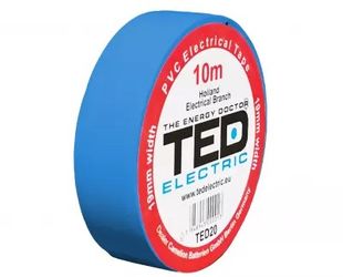 Banda izolatoare TED TED004833, lungime 10m, diametru 19mm, albastra